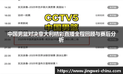 中国男篮对决意大利精彩直播全程回顾与赛后分析